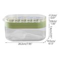 thumbnail image 2 of Caja de Molde de Cubitos de Hielo | Molde de helado de liberación fácil con tapa | Máquina de hielo de silicona de grado alimenticio para el hogar | Bandeja redonda para bebidas que ahorra espacio, 2 of 2