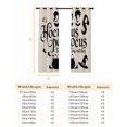 thumbnail image 6 of Happy Halloween Blackout Curtains for Bedroom, Vintage Women Hats Shoes Silhouette Thermal Insulated Kitchen Drapes with Grommets, Light Blocking Window Treatment, 2 Panels 52" x 63", 6 of 7