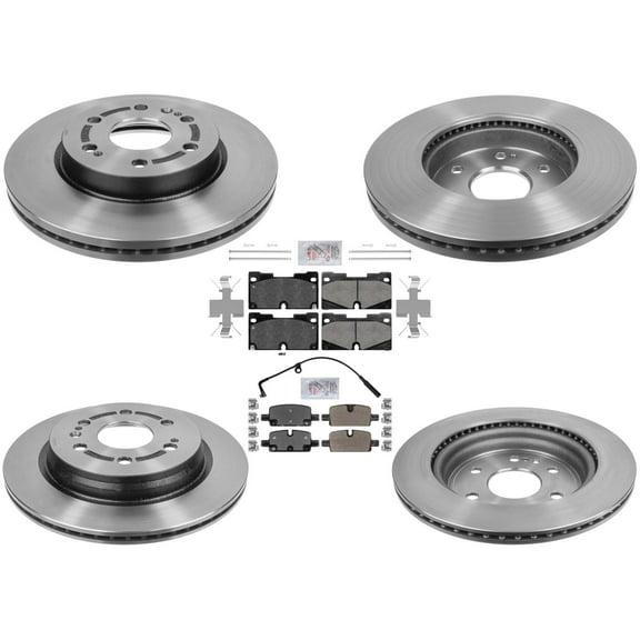 Performance Front Disc Brake Rotors Pads hardware for Chevrolet Tahoe 2021-2023