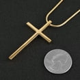 thumbnail image 2 of HZMAN Philippians 4:13 Cross Pendant Strength Bible Verse Stainless Steel Necklace, 2 of 6