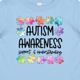 thumbnail image 4 of Inktastic Autism Awareness Support and Understanding Puzzle Pieces Boys or Girls Baby T-Shirt, 4 of 5