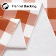thumbnail image 3 of decorUhome Rectangle Tablecloth, Waterproof Vinyl Flannel Backed Table Cloth, Buffalo Wipeable Plastic Table Cover for Kitchen and Outdoor, Rust and White, 60" x 120", 3 of 7