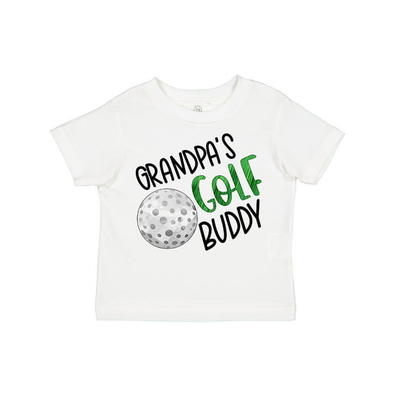 Inktastic Grandpa's Golf Buddy with Golf Ball Boys or Girls Toddler T-Shirt