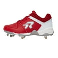 thumbnail image 2 of Ringor Flite Women's Softball Spikes Red | White Size 12, 2 of 3