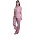 thumbnail image 2 of Moomaya Ensemble de Pyjama en Coton Imprimé à Col Cranté, Boutonné, pour Femmes, Tenue de Nuit, 2 of 6