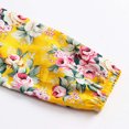thumbnail image 4 of ZACPNCV Infant Baby Girls Long Sleeve Dress Toddler Princess Fall Spring Casual Floral Print Basic Playwear Dresses Outfit Yellow 3-4 Years, 4 of 6