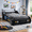 Black-3, variant on HICOMILA Twin Size Car Bed, Fire Truck Bed, Firefighter Beds, Boys Twin Car Beds, Red LED Headlights & Guardrails for Play & Sleep