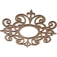 thumbnail image 2 of Ekena Millwork 16"OD x 5 1/4"ID x 3/8"T Dijon Wood Fretwork Pierced Ceiling Medallion, Walnut, 2 of 3