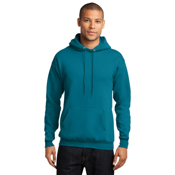 Port & Company Core Fleece Pullover Hooded Sweatshirt-L (Teal)