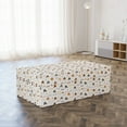 thumbnail image 3 of Rural Foldable Mattress, Chicken and Feathers Rooster, 78.7" x 47.2", Cinnamon and Apricot, by Ambesonne, 3 of 6