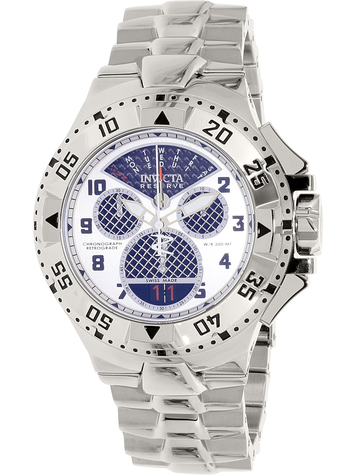Invicta Men s Excursion 17468 Silver Stainless Steel Swiss Quartz Diving Watch