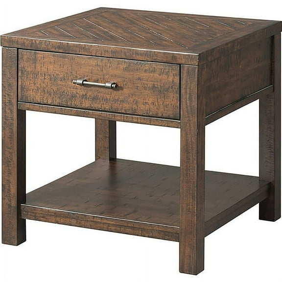 Picket House Furnishings Dex End Table, Walnut