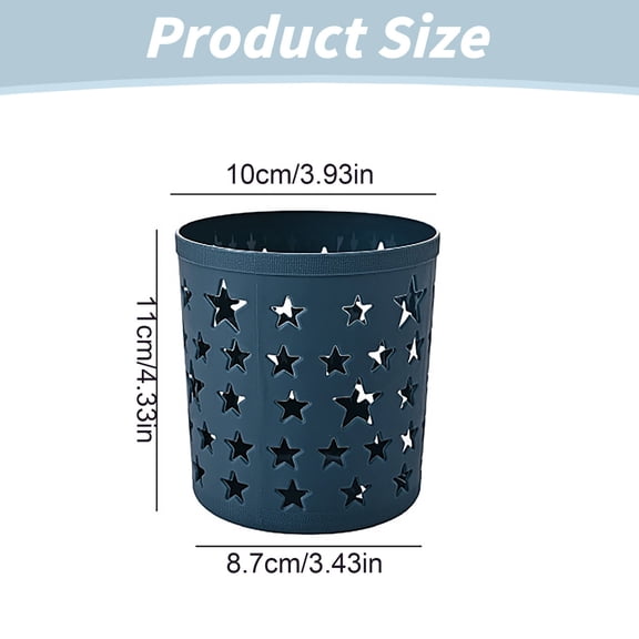 Star shape pen holder modern desktop plastic storage