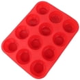 thumbnail image 2 of Molde para Muffins DQrwqpou Silicona 12 Agujeros Rojos, 2 of 7