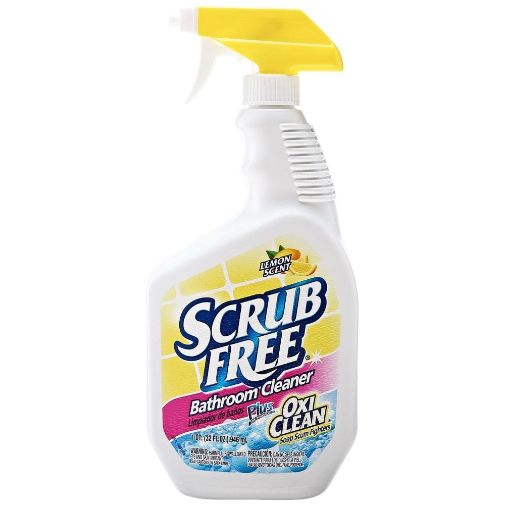 OxiClean 35240 Scrub Free Bathroom Cleaner, Lemon Scent, 32 Oz