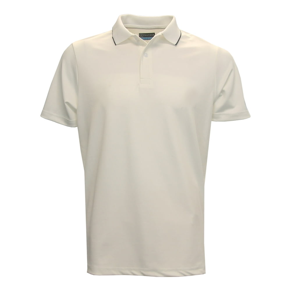 PGA TOUR - PGA Tour Men's Performance Collar Stripe Polo Golf Shirt ...