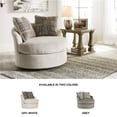 thumbnail image 2 of Bowery Hill Modern / Contemporary Swivel Accent Chair in Stone, 2 of 6