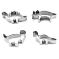thumbnail image 3 of Vobor Animal Baking Cutter Easy Release Stainless Steel Dinosaur Shape DIY Baking Cutter Mold for Cake Cookies Pastry 4pcs, 3 of 9