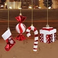 thumbnail image 3 of Juego de 4 piezas de adornos navideños de bastón de , adornos navideños, colgantes a granel, adornos colgantes para de Navidad para, 3 of 9