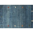 thumbnail image 1 of Ahgly Company Machine Washable Indoor Rectangle Contemporary Blue Jay Blue Area Rugs, 8' x 12', 1 of 7