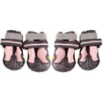 thumbnail image 4 of pares de botas para perros, zapatos para perros, botas antideslizantes para perros, protección para patas lesionadas, calcetines impermeables para perros, botas para mascotas, rosa, #2, 4 of 5
