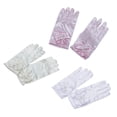 thumbnail image 3 of 3 Pares de Guantes Cortos para Niñas de Flores, Boda, Princesa, Baile, Baile, Elegante Soledad Guantes fiesta niña flores, 3 of 10