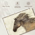 thumbnail image 6 of Elephant Stock Abstract Horse Wall Art - Horizontal Canvas Wall Art - Living Room Wall Decor - Animal Canvas - Beige And Brown Decor By Albena Hristova - 39" x 26", 6 of 8