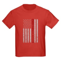 CafePress - American Flag Baseball Vintage Grunge T Shirt - Dark T-Shirt Kids XS-XL