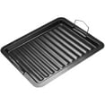 thumbnail image 1 of Outdoor Grill Pan Enamel Grilled Pan Non-stick BBQ Pan Multi-function Grilling Pan Picnic Supply, 1 of 5