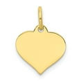 thumbnail image 1 of FB Jewels 10K Yellow Gold Heart Disc Charm, 1 of 2