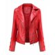 thumbnail image 5 of Chaqueta Leather de Punto de Cruz de Piel de Cordero Auténtica, 5 of 7