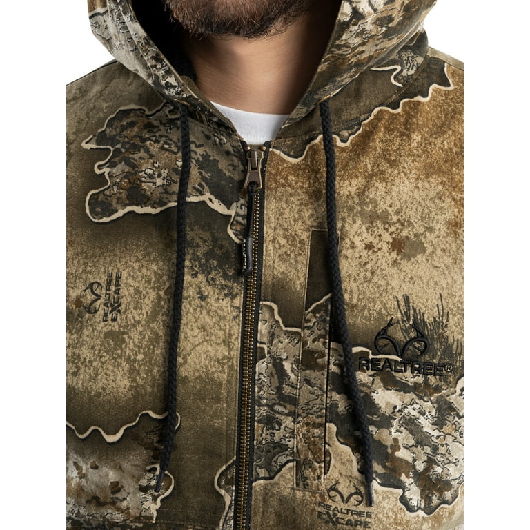 Realtree Sherpa Lined Bomber Jacket Insulated Hunting Jacket
