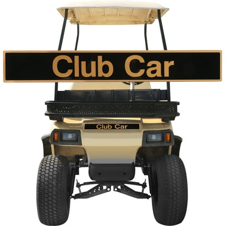 1014198 Roykaw Golf Cart Name Plate for Club Car DS & Carryall,17.52''×2.36'',Black & Gold