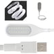 thumbnail image 3 of Lámpara USB TUNC regulable luz nocturna LED 18 LED 3 niveles de brillo cuello de cisne flexible luz de lectura para teclado computadora PC portátil, 3 of 5