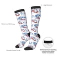 thumbnail image 4 of Pofeuu Snowy Cottage Holiday Scene Print Stockings, Adult Running Hiking Socks for Youth and Adult, 4 of 6