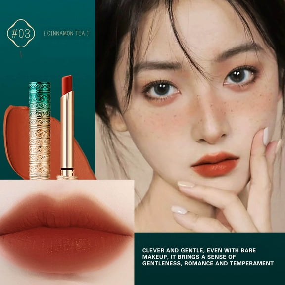 SDJMa Non Stick Cup Matte Lipstick Velvet Lipstick Durable Long Lasting Matte Lip Gloss Lipstick