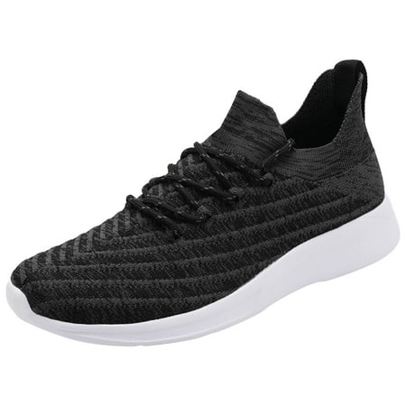 

Povozer Men s Runners Everyday Sneakers Sports Shoes(Black 10.5)