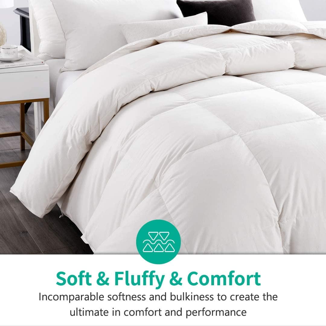 All Season Down Comforter Quilted Duvet Insert 360GSM 100% Cotton Bedding Quilt 