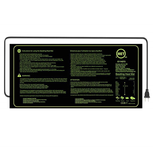Estera De Calentamiento De Plántulas A Prueba De Agua Estera De Calentamiento De Plantas De Pvc Almohadilla De Calentamiento De Invernadero Protectora Para La Germinación De Reptiles Hidropónicos Inevent HA028122-04