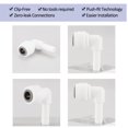 thumbnail image 3 of Conector de tubo de agua de conexión rápida en forma de L de 1/4" OD para filtro de purificador de agua para sistema de ósmosis inversa 10 piezas, 3 of 7