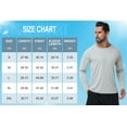 thumbnail image 7 of Zehisen Men's Long Sleeve Shirt Rash Guard Swim Shirt UPF 50+ UV Protection Quick Dry Lightweight Running Athletic Swim Grey M, 7 of 7