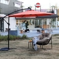 thumbnail image 2 of 10ft LED Market Hanging Umbrella | Solar-Powered for Lawn | Durable Steel and Polyester Fabric | Detachable Parts for Convenient Storage, 2 of 7