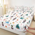 thumbnail image 3 of Homewish King 4-Piece Xmas Nutcracker Bed Sheet Set - Kawaii Ballet Girl Christmas Decor, 3 of 7
