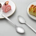 thumbnail image 4 of 36 Pieces Dinner Spoons Set, Hunnycook 5.7" Stainless Steel Spoons Silverware, Texture Design Mirror Polished Table Spoons Cutlery Set for Home Kitchen Restaurant, Dishwasher Safe, 4 of 8