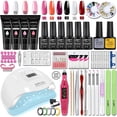 thumbnail image 3 of Juego de manicura con lámpara para uñas, herramientas de manicura, taladro para decoración de uñas, esmalte de Gel semipermanente y capa superior Base, 3 of 4