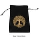 thumbnail image 3 of Bolsa De Almacenamiento De Cartas Tarots De Terciopelo Bolsa de terciopelo para tarjetas de tarot con cordón para joyas, bolsa para dados (árbol de la vida negro) Likrtyny Para Estrenar, 3 of 4