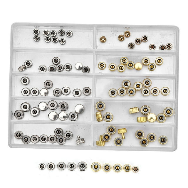 Accesorios de repuesto para coronas de relojes, surtido de piezas para coronas de relojes Surtido de piezas para coronas de relojes Reemplazo de piezas para coronas de
