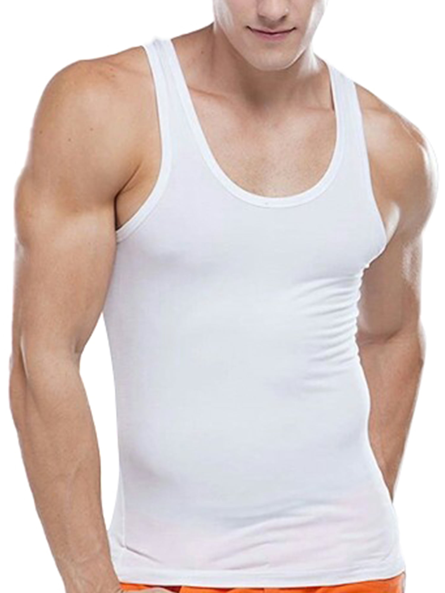 Fruit of the Loom Plain Mens Tank Tops Athletic Vest Gym Training Sports T Shirt 