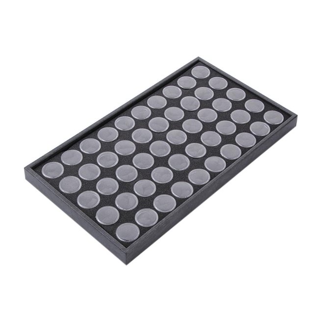 Wdftyju Caja de almacenamiento de manicura con 50 ranuras, caja de diamantes de imitación, contenedor de joyería de plástico, herramienta Wdftyju 1gg8wq4mm6fj4pa0