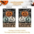 thumbnail image 6 of Halloween Boo Welcome House Flag Double Sided 28 x 40 Inch,Spooky Ghost Pumpkin Burlap Large Garden Flag for Halloween Farmhouse Holiday Yard Seasonal Outdoor Outside Decoration, 6 of 6